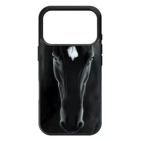 lovas fekete ló iPhone 17 Pro tok