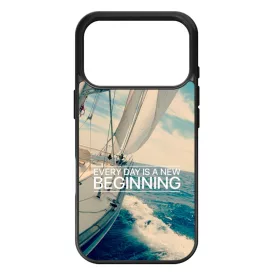 Minden nap egy új kezdet vitorlás tenger nyár iPhone 17 Pro tok