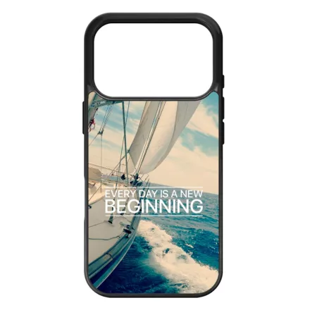 Minden nap egy új kezdet vitorlás tenger nyár iPhone 17 Pro tok