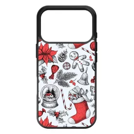 téli karácsonyi mintás textúra iPhone 17 Pro tok