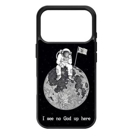 I see no God up here - űrhajós space iPhone 17 Pro MagSafe tok