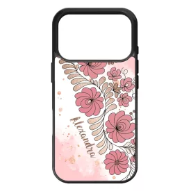 Kérd a neveddel - RoseGold Matyó magyar mintás hungarian folk iPhone 17 Pro tok