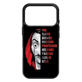 Mask - the Names - A Nagy Pénzrablás - la casa de papel iPhone 17 Pro tok