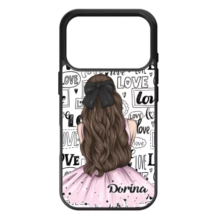 Kérd a Neveddel - LOVE Girl szerelem valentin napi iPhone 17 Pro MagSafe tok