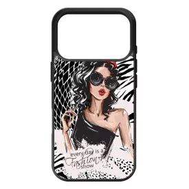 Fashion Show Girl Wild Beauty Csajos Allat mintas iPhone 17 Pro tok