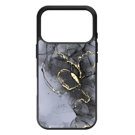 Golden Black marvanyos marvany mintas hatás iPhone 17 Pro MagSafe tok