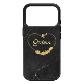 marble marvany mintas Heart szivecskes iPhone 17 Pro tok