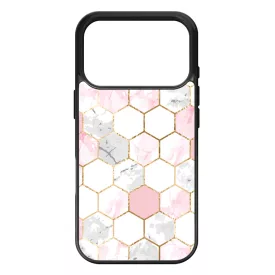 Geometric Rose Gold marvanyos marvany mintas iPhone 17 Pro tok