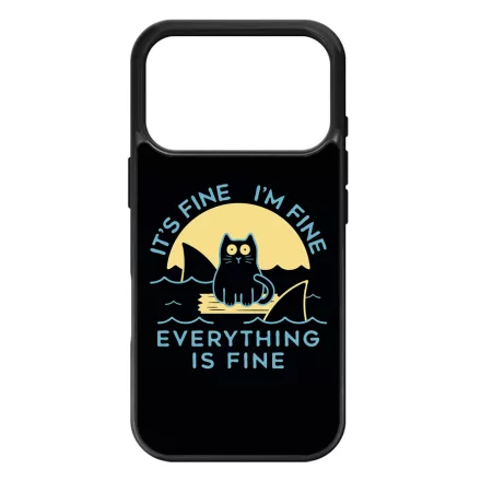 ezek csak cápák this is fine iPhone 17 Pro tok