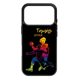 Kerd a Neveddel FOR HIM kezilabda mintas iPhone 17 Pro tok