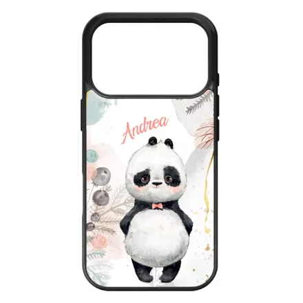 Édes kis Panda - Téli mintás iPhone 17 Pro 18 Pro MagSafe tok