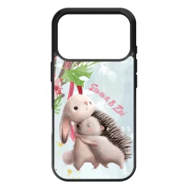 Nyuszi és Süni - Téli mintás iPhone 17 Pro 18 Pro tok