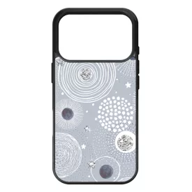 Gyönyörűséges Ezüstös téli mintás iPhone 17 Pro tok