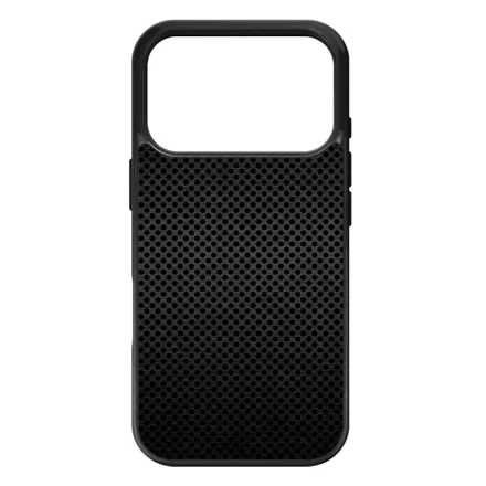 Speaker fekete metál mintás iPhone 17 Pro tok
