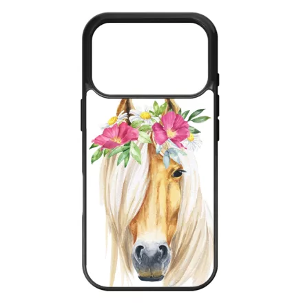 Csodaszép rajzolt lovas iPhone 17 Pro tok