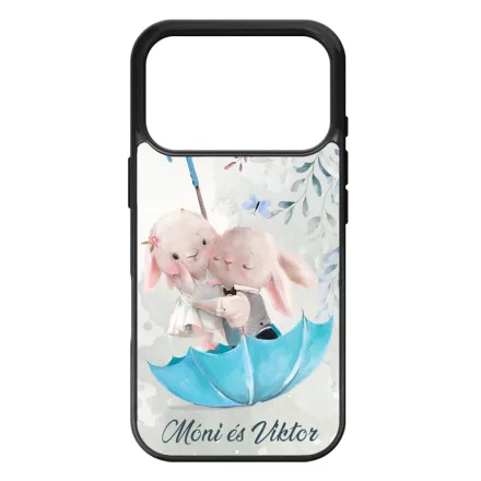 Neves cukisagok kollekcio Esernyos nyuszi szerelem iPhone 17 Pro MagSafe tok