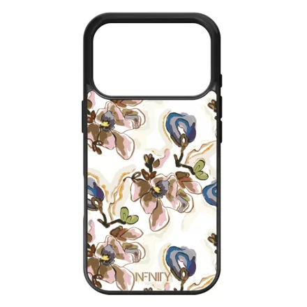 Különleges absztrakt kék virágzás iPhone 17 Pro tok