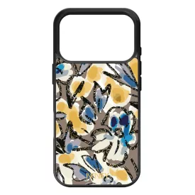 Művészi kék virágzás iPhone 17 Pro tok