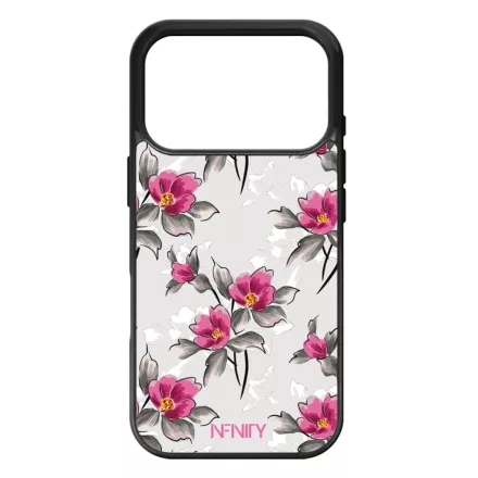 Szépséges pink virágok iPhone 17 Pro tok