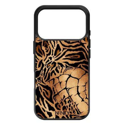 Aranyló Afrika állat mintás iPhone 17 Pro 18 Pro tok