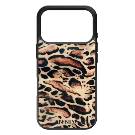 Gyönyörű leopárd mintás iPhone 17 Pro MagSafe tok