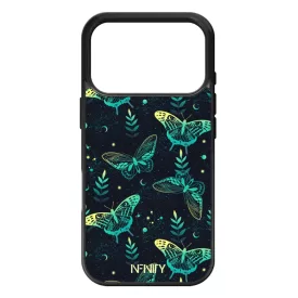 Türkiz mágikus lepkék iPhone 17 Pro tok