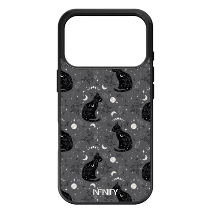 Mágikus fekete macska iPhone 17 Pro tok