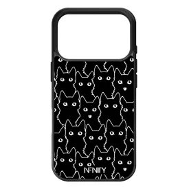 Cuki fekete macska iPhone 17 Pro tok