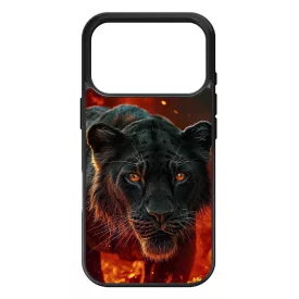 Fekete oroszlán iPhone 17 Pro Max / 18 Pro Max tok