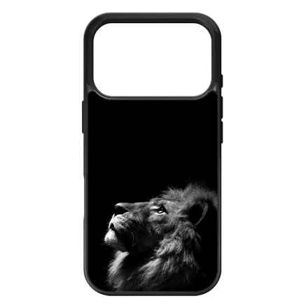 Fekete-fehér oroszlán iPhone 17 Pro Max / 18 Pro Max tok