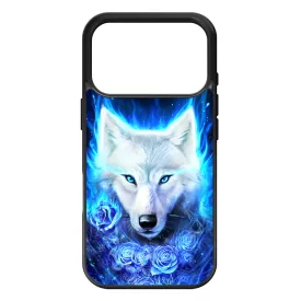 Farkas kék rózsával iPhone 17 Pro Max / 18 Pro Max tok