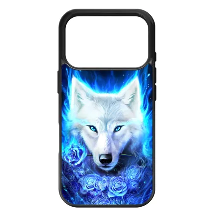 Farkas kék rózsával iPhone 17 Pro Max / 18 Pro Max tok