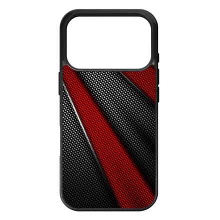 Carbon piros sávokkal iPhone 17 Pro 18 Pro tok