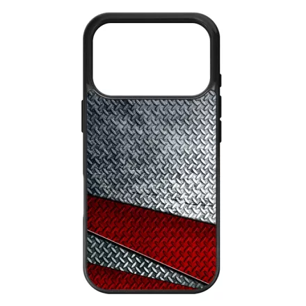 Acéllemez vörös sávval iPhone 17 Pro Max / 18 Pro Max tok