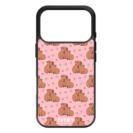 Cuki pink capybara szerelem iPhone 17 Pro Max / 18 Pro Max tok