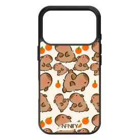 Cuki capybara és narancs iPhone 17 Pro 18 Pro tok