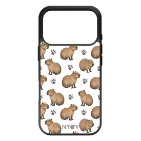 Capybara és a talpnyom iPhone 17 Pro Max / 18 Pro Max tok