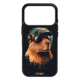 Laza Napszemüveges capybara iPhone 17 Pro 18 Pro tok