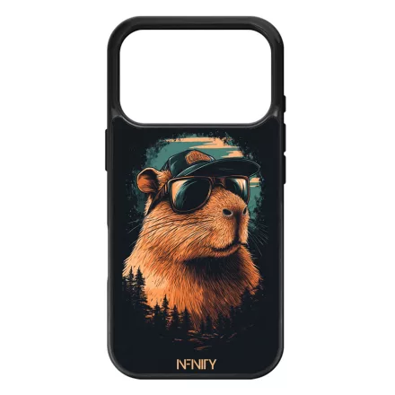 Laza Napszemüveges capybara iPhone 17 Pro 18 Pro tok
