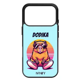 Névvel kérhető - Retro capybara iPhone 17 Pro Max / 18 Pro Max tok