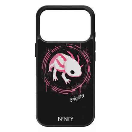 Névvel kérhető - Hacker logo Axolotl iPhone 17 Pro 18 Pro MagSafe tok