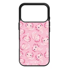 Tündéri rózsaszín Axolotl iPhone 17 Pro 18 Pro tok