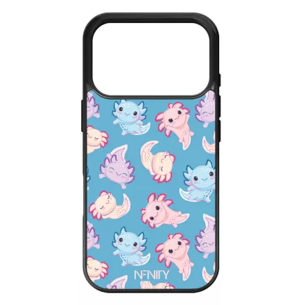 Tündéri kék Axolotl iPhone 17 Pro 18 Pro MagSafe tok