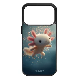 Tündéri plüss hatású Axolotl iPhone 17 Pro Max / 18 Pro Max tok