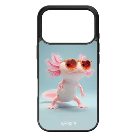 Napszemüveges Axolotl iPhone 17 Pro 18 Pro tok
