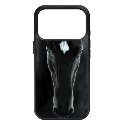 lovas fekete ló iPhone 17 Pro Max tok