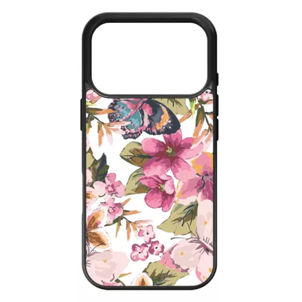 pillangós lepkés virág mintás iPhone 17 Pro Max tok