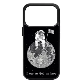 I see no God up here - űrhajós space iPhone 17 Pro Max tok