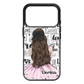 Kérd a Neveddel - LOVE Girl szerelem valentin napi iPhone 17 Pro Max / 18 Pro Max tok