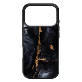 Black Gold marvanyos marvany mintas hatás iPhone 17 Pro Max tok